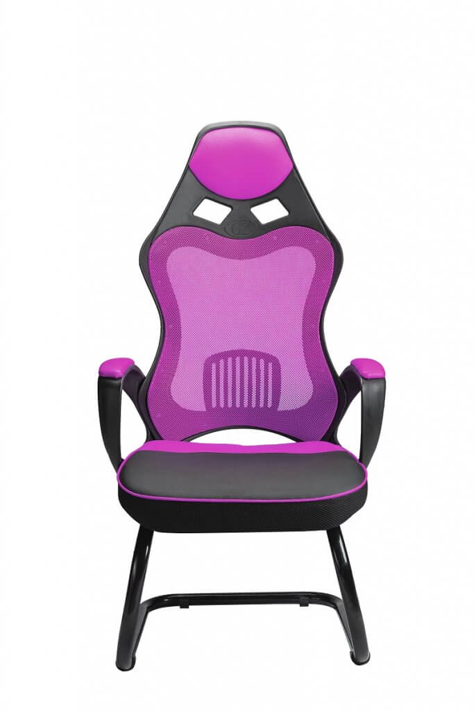 ghế game S600 chân quỳ màu hồng