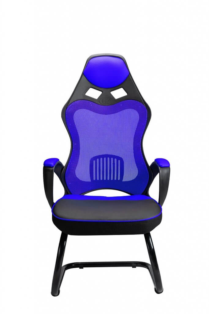 ghế game S600 chân quỳ màu xanh
