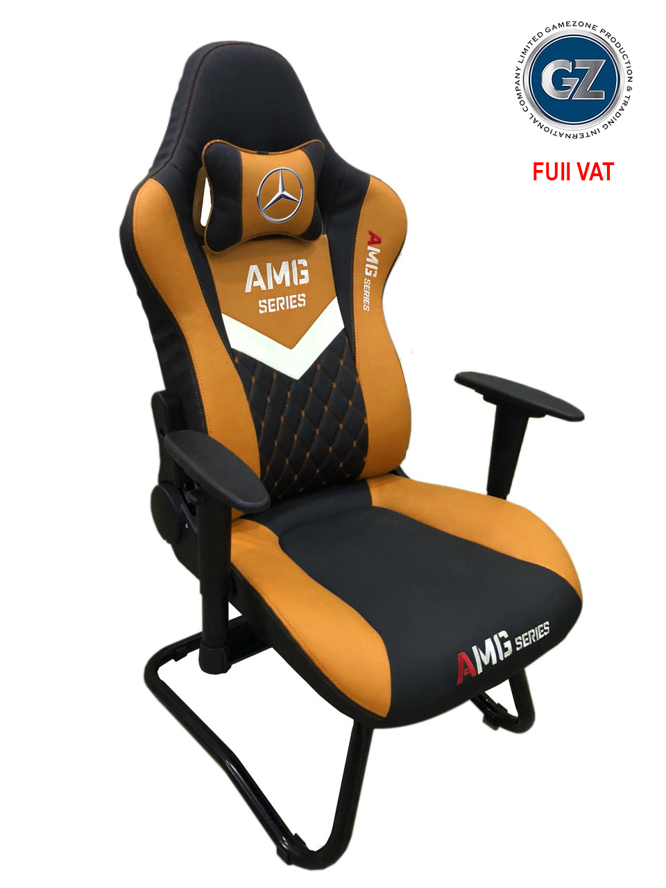 Ghế Game - GZ AMG series Chân Quỳ - Chuyên Gaming - màu cam đen